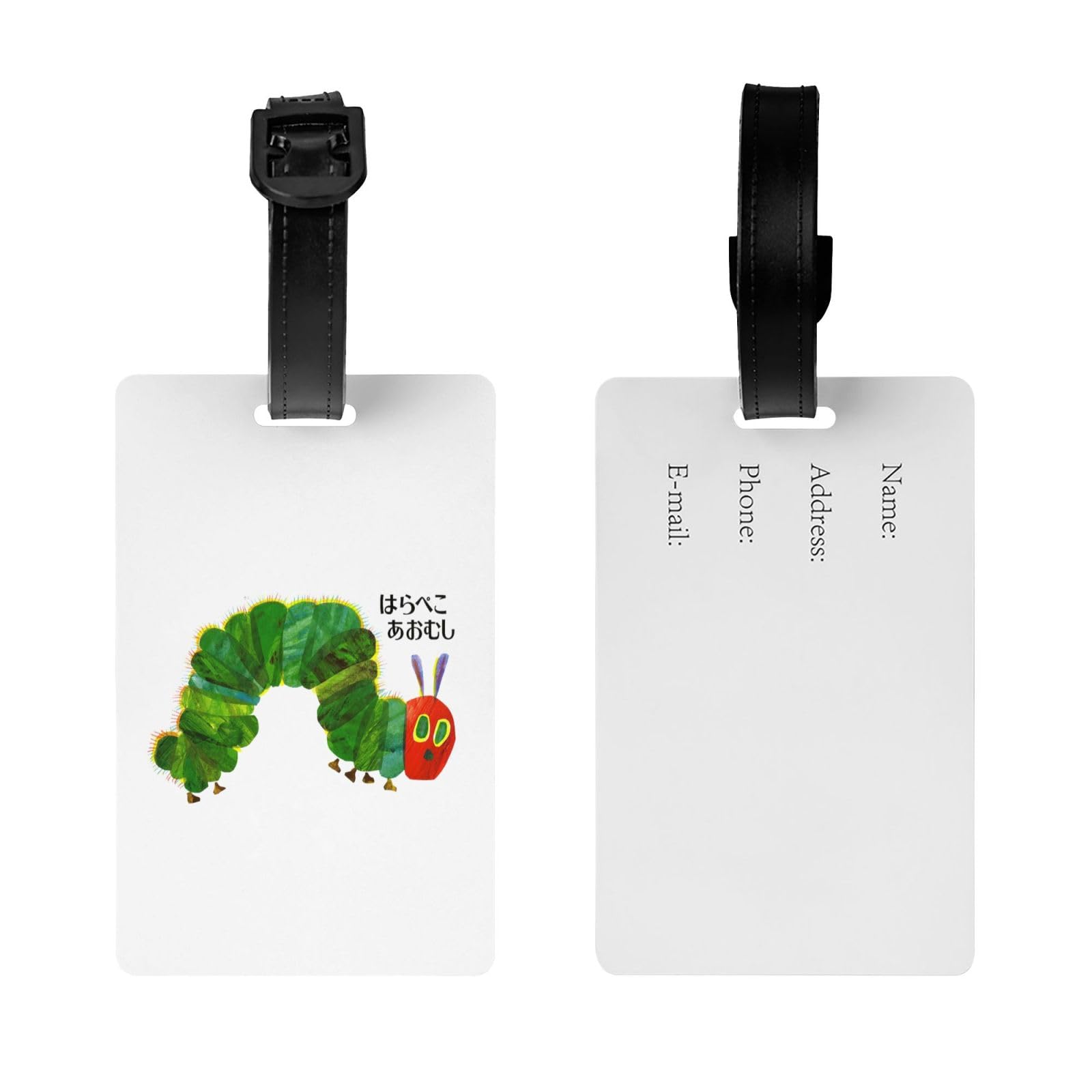 Amazon.co.jp: ネームタグ 三枚入り 絵本 はらぺこあおむし 荷物タグ